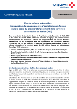 inauguration du nouveau centre d`exploitation de
