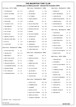 Nominations35ème journée - Samedi 26 novembre