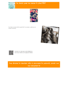 J`ai choisis pour ma maman le plaid Wolf
