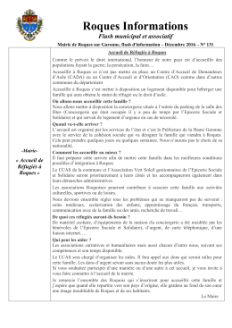 Flash municipal et associatif mensuel