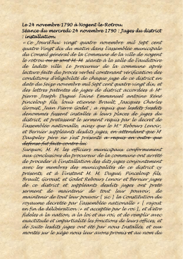 Ce Jourd`hui vingt quatre novembre mil Sept cent