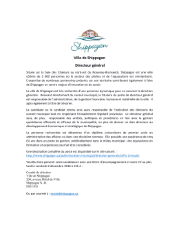 Ville de Shippagan Directeur g&eacute;n&eacute;ral