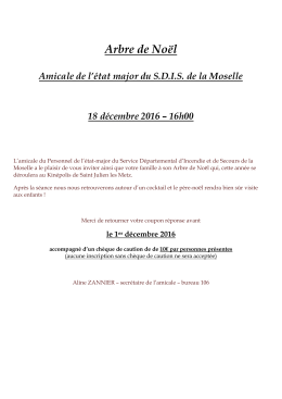 Arbre de Noël - Amicale SDIS de la Moselle