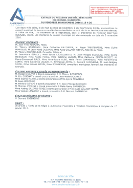 Accus&eacute; de r&eacute;ception en pr&eacute;fecture 033