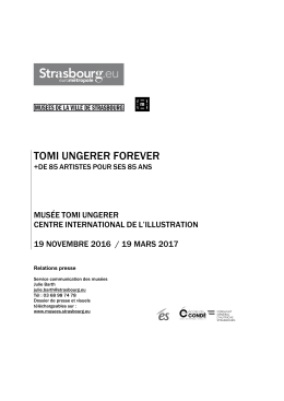 Dossier de presse - Musées de Strasbourg