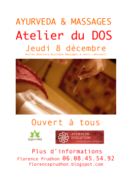 Atelier du DOS - Yoga Evolution