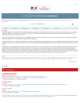 LIJ n&deg;195 - Novembre 2016 - Minist&egrave;re de l`&eacute;ducation nationale