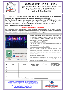 MAG - CFCSP N&deg; 13 T&eacute;l&eacute;thon