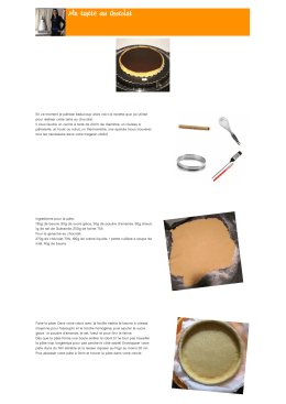 Ma tarte au chocolat - Zodiosphere : Blog Zodio