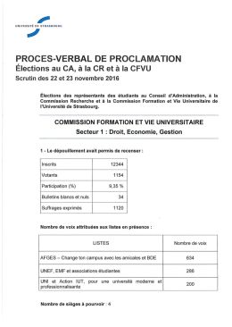 1 - Université de Strasbourg