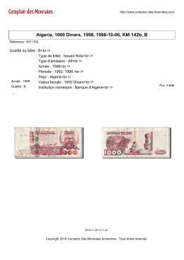 Algeria, 1000 Dinars, 1998, 1998-10-06, KM:142b, B