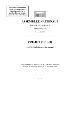 projet de loi - Assemblée nationale