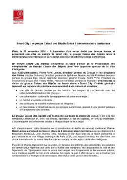 Forum Smart city du 21 novembre 2016