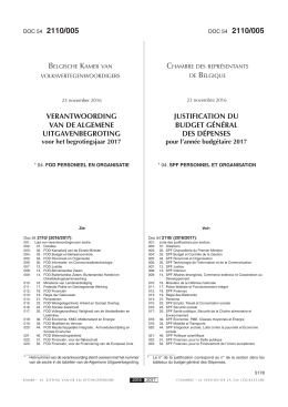 justification du budget g&eacute;n&eacute;ral des d&eacute;penses