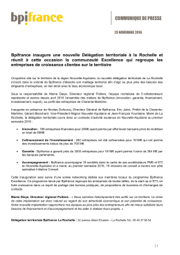 communique de presse