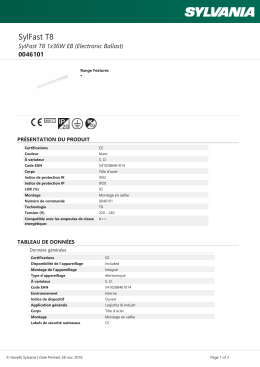 SylFast T8 1x36W EB (Electronic Ballast)