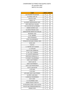 CHAMPIONNAT DE FRANCE PAR EQUIPES CADETS 26