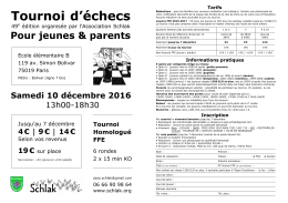 Bulletin d`inscription