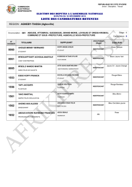 liste des candidatures retenues 0060 0061 0085 1553