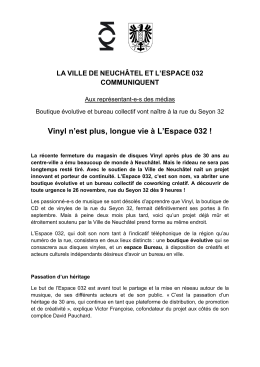 Vinyl n`est plus, longue vie à L`Espace 032