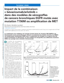 bévacizumab/erlotinib - John Libbey Eurotext