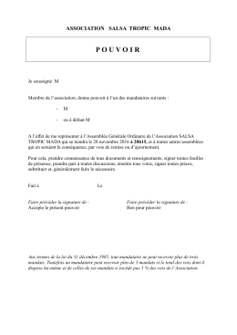 pouvoir - Salsatropicmada