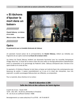 Et t&acirc;chons d`&eacute;puiser la mort dans un baiser&raquo; Op&eacute;ra