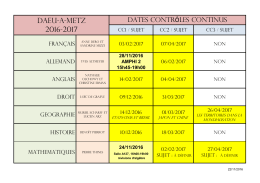 Copie de Dates CC - DAEU-A-METZ - 2016-2017