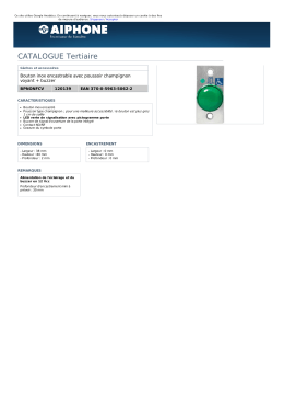 AIPHONE - Produit Tertiaire