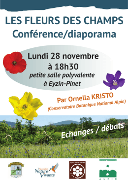 LES FLEURS DES CHAMPS Conférence/diaporama - Eyzin