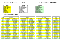 Programme matin