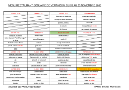 menu restaurant scolaire de vertaizon du 03 au 25