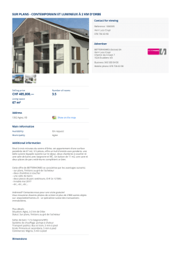 SUR PLANS - CONTEMPORAIN ET LUMINEUX À 2