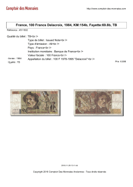 France, 100 Francs Delacroix, 1984, KM:154b, Fayette:69.8b, TB