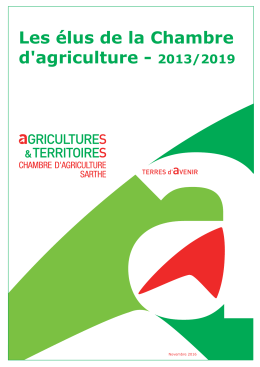 Les élus de la Chambre d`agriculture