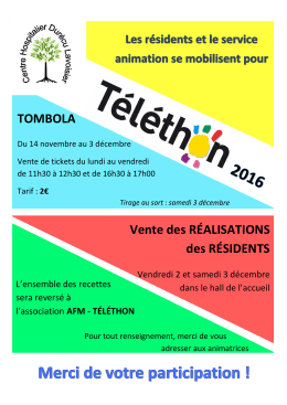 affiche telethon