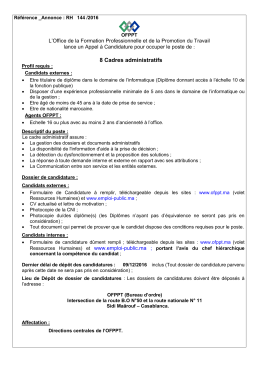 8 Cadres administratifs