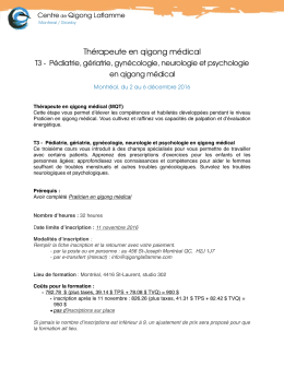 Thérapeute en qigong médical
