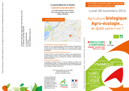 Agro-écologie... - Chambre Régionale d`Agriculture des Pays de la