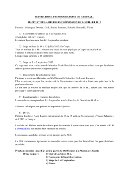 Clubs - FLH - Letzebuerger Handballfederatioun -