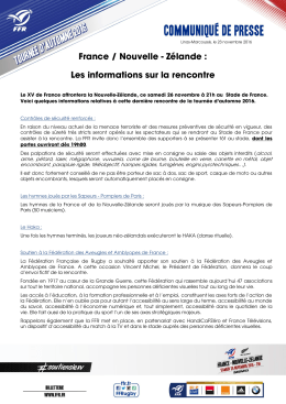 France / Nouvelle - Z&eacute;lande - Comit&eacute; de Normandie de rugby