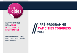 Découvrez toutes les conférences Cap Cities