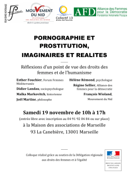 Colloque Pornographie 19 novembre 2016