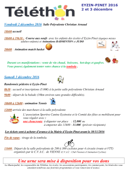 Voir le programme complet - Commune d`Eyzin