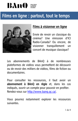 feuillet d`accompagnement