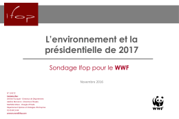 L`environnement et la présidentielle de 2017