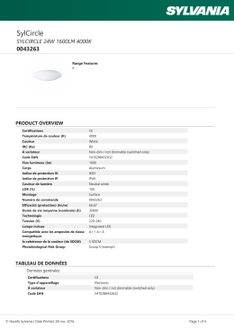 SYLCIRCLE 24W 1600LM 4000K
