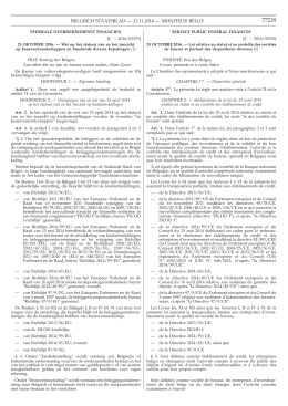 belgisch staatsblad — 21.11.2016 — moniteur belge