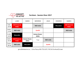 Horaire de Farnham