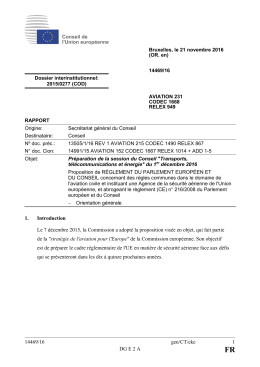 14469/16 gen/CT/eke 1 DG E 2 A 1. Introduction Le 7 décembre
